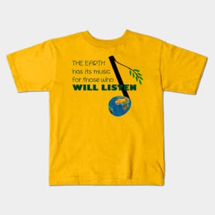 Music for those who listen! Kids T-Shirt
